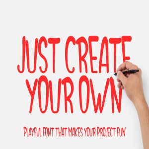 节日主题设计适用的英文手写字体下载 Create Your Own