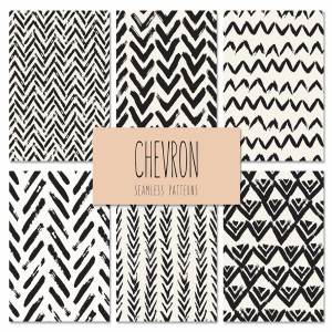 人字图形无缝纹理 Chevron. Seamless Patterns Set v.3