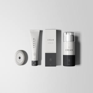 化妆品护肤品常见包装外观设计样机套装 Essential Cosmetics Packaging Set Mockup