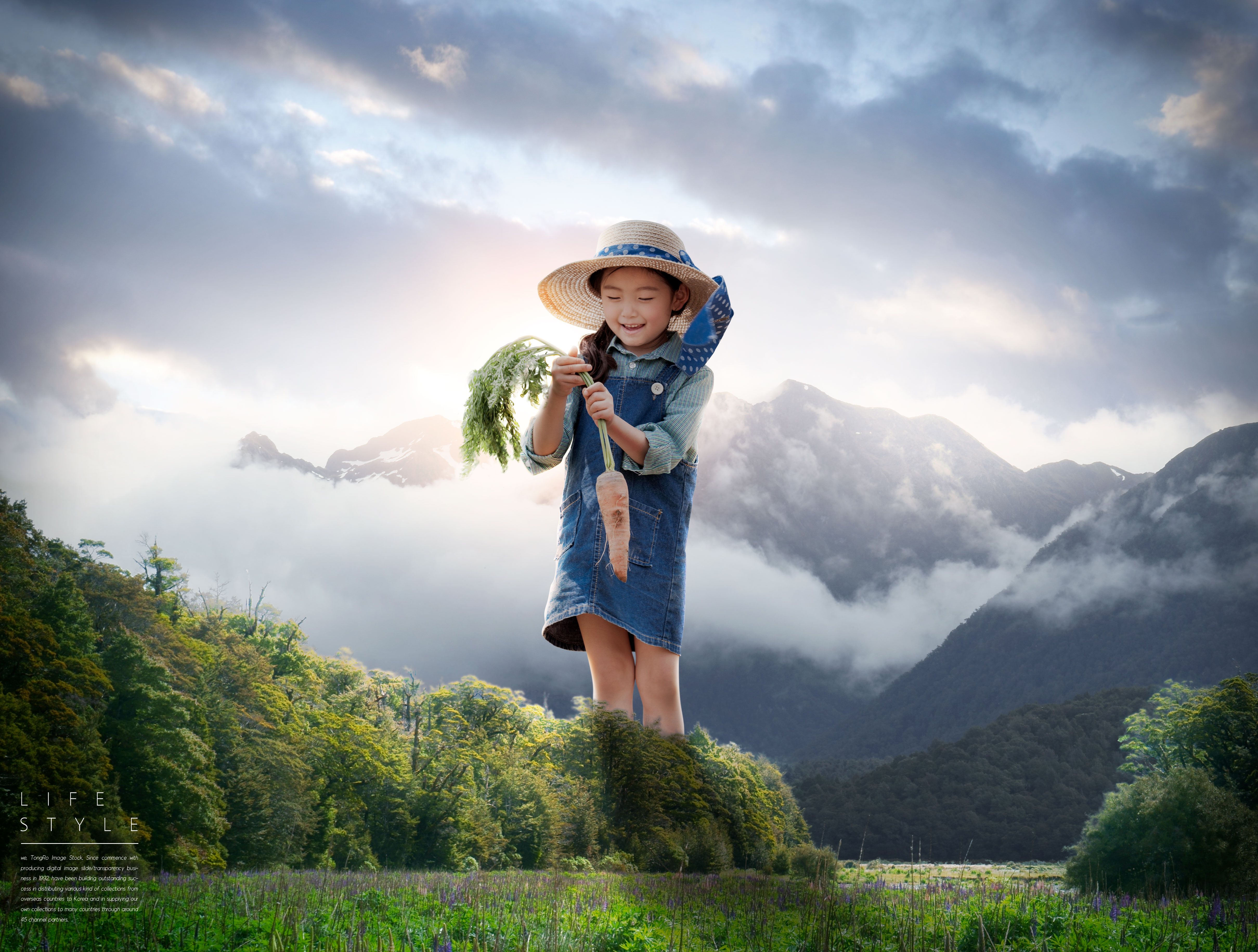 悠闲自在的农场生活主题海报设计套装V.2