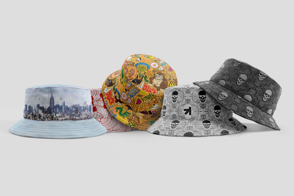 渔夫帽样机模板合集 Bucket Hat Mockup Pack