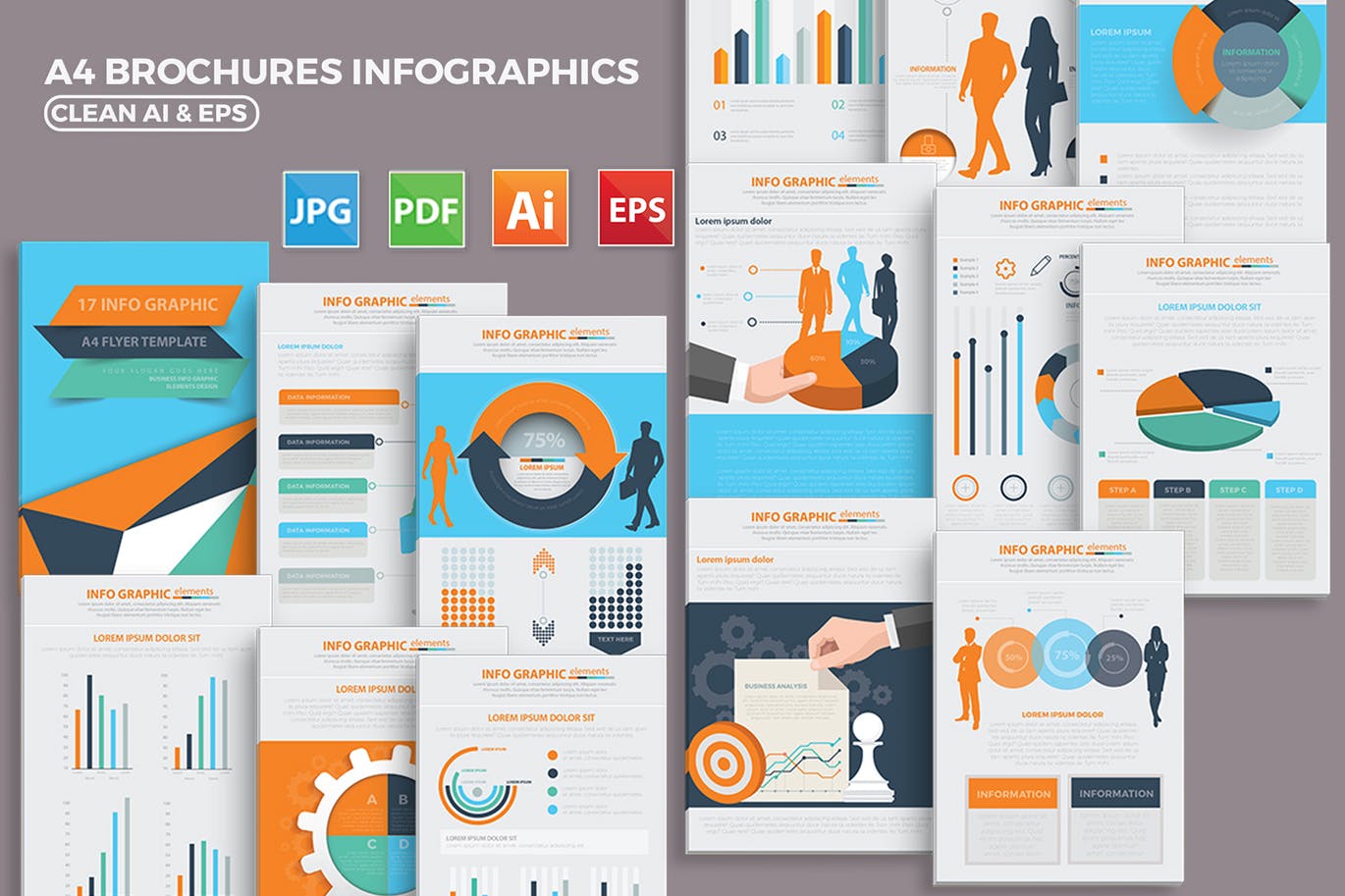 17页多用途大数据信息图表设计
