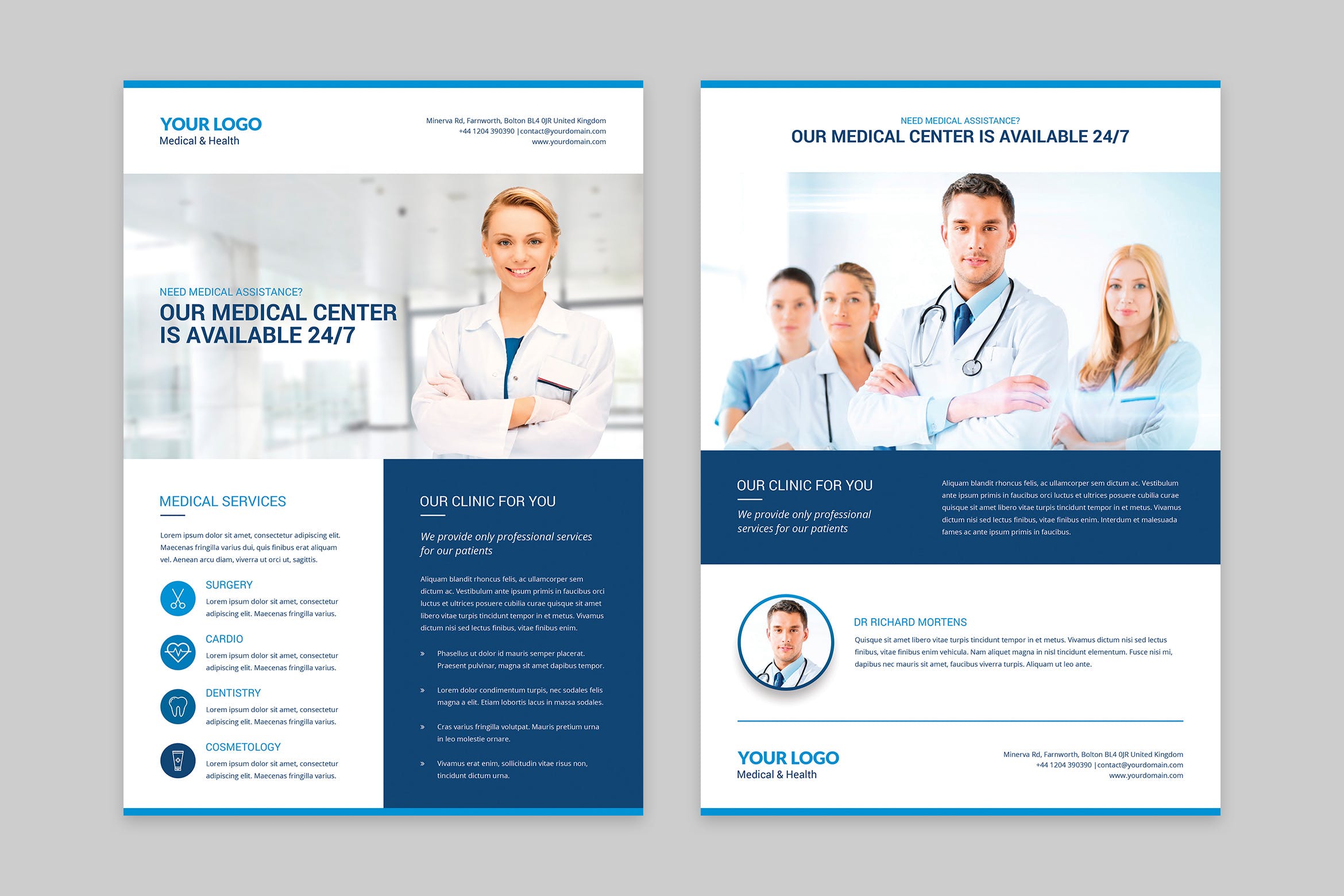 医院/体检/康复中心医疗机构宣传单/海报设计模板 Flyer – Medical