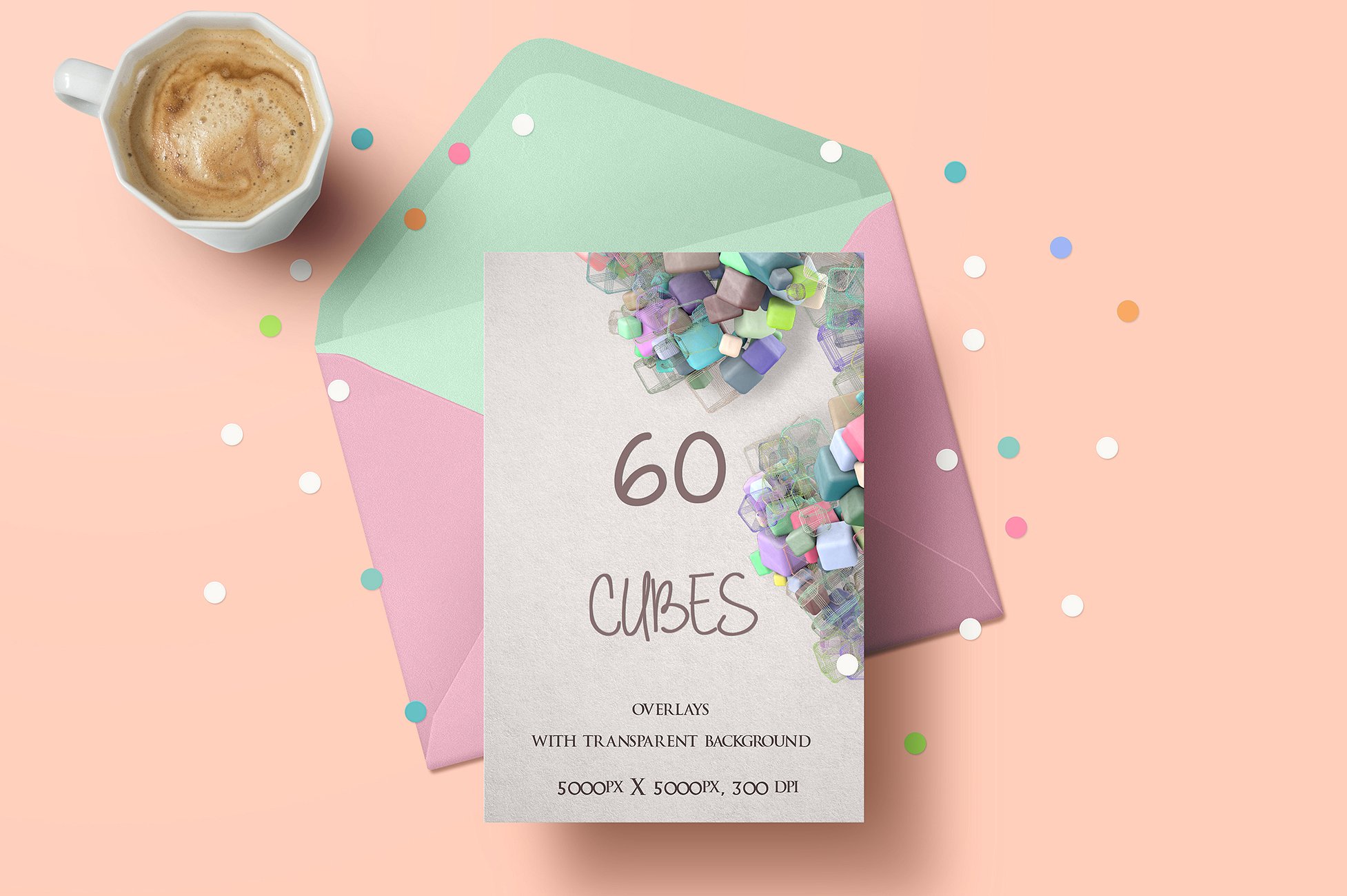 60款彩色立方体叠层背景 Cubes