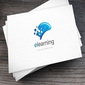 在线学习教学教育品牌Logo设计模板 Elearning Logo Template插图1