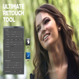 终极人像照片美容工具PS笔刷/脚本 Ultimate Retouch Tool Photoshop Script CS3+