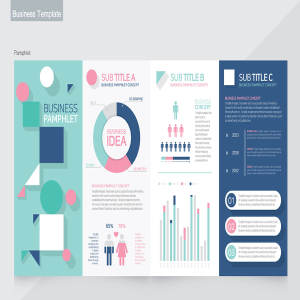 人口调研数据展示商业手册设计模板