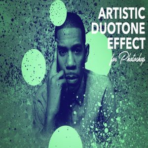 80年底双色调艺术风格效果图片处理PS动作 Artistic Duotone Effect – Photoshop Action