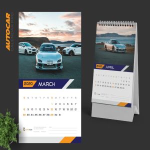 汽车经销商日历定制设计2020年活页台历设计模板 2020 Auto Car Calendar Pro插图3