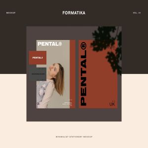 极简主义现代设计风格办公文具品牌样机模板V1 Pental No.1 – Minimalis Stationery Mockup