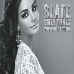 高级灰照片效果调色滤镜PS动作 Slate Grey Tones Photoshop Actions
