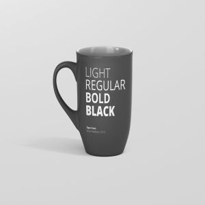 圆形光泽马克杯外观设计样机 Mug Mockup – Rounded