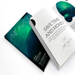 A4尺寸大小杂志内页＆封面设计效果图样机模板03 A4 Magazine Mockup for Spread Page & Cover 03