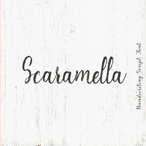 软刷画笔手工制作英文书法字体 Scaramella Handwriting Script Font