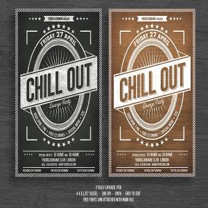 轻吧活动传单/海报设计素材 Chill Out Flyer/Poster