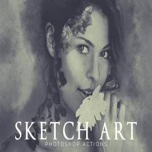 逼真素描艺术PS动作 Sketch Art Photoshop Actions