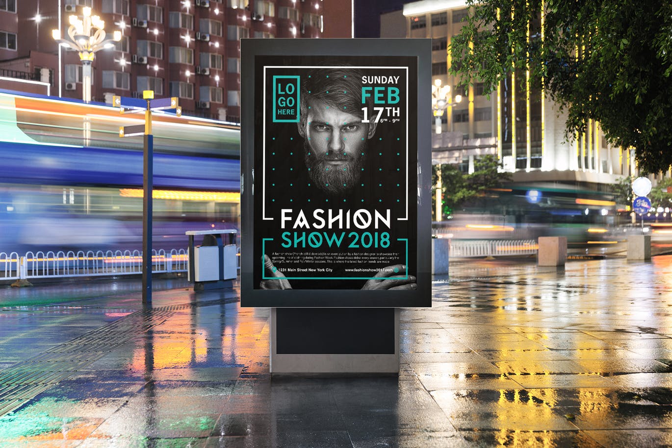 大型节目/活动宣传灯箱海报设计模板 Poster Template