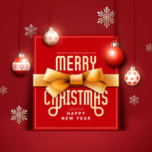 圣诞/新年主题礼品祝福海报传单设计素材