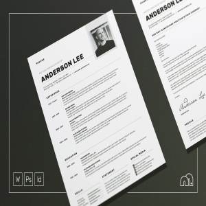 专业介绍信&个人简历模板 Anderson – Resume/CV