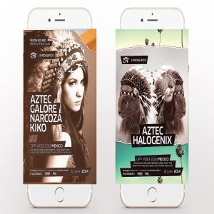 阿兹特克夏日派对海报传单设计模板 Aztec Summer Flyer