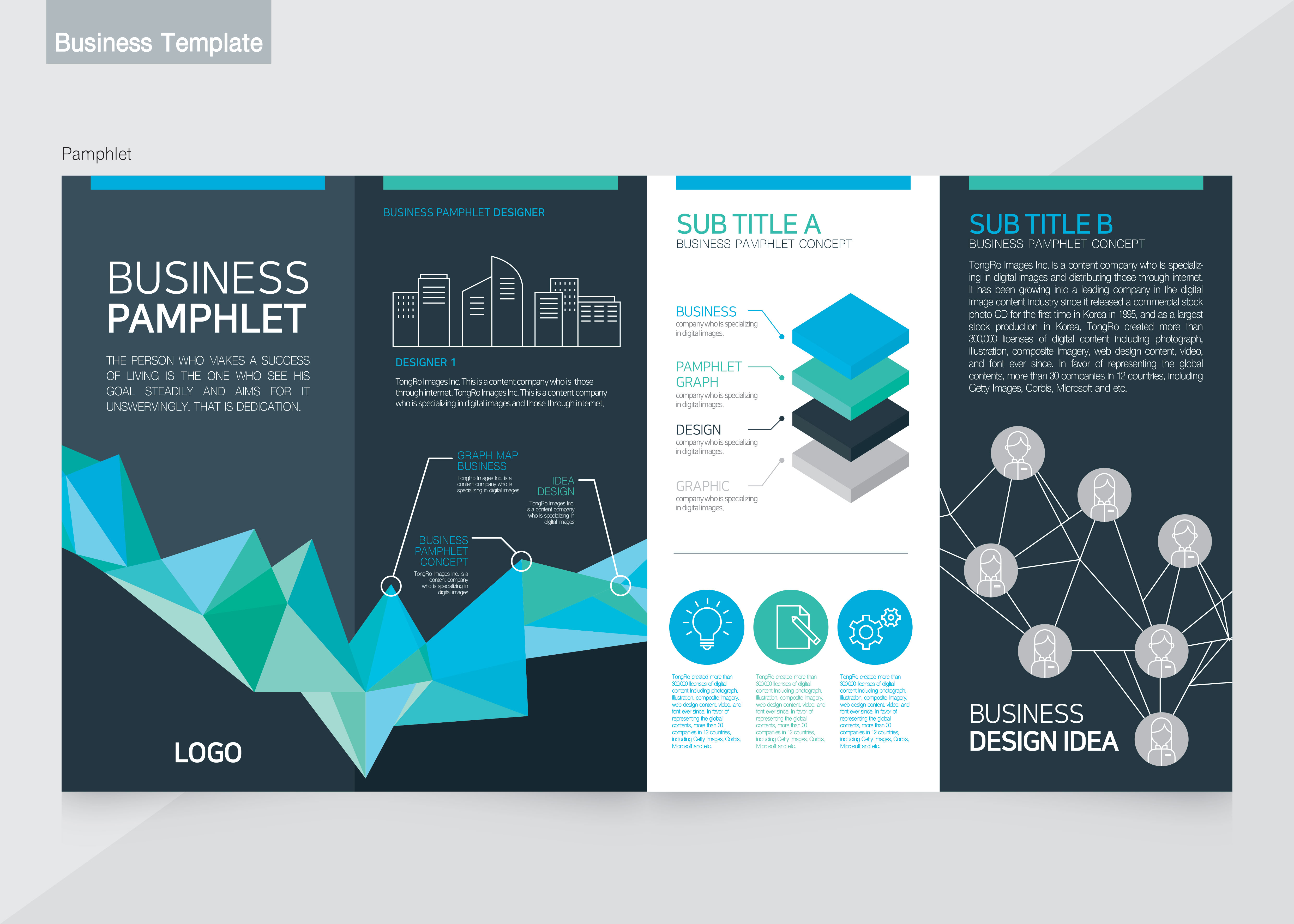 商业计划/工作流程信息图表传单设计