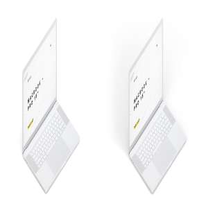 15寸MacBook Pro苹果笔记本电脑左视图样机模板 Clay MacBook Pro 15″ with Touch Bar, Left Isometric View Mockup插图4