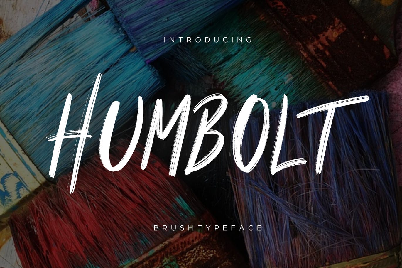 大胆阳刚风格英文手绘画笔字体 Humbolt Brush Typeface