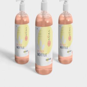 沐浴露洗发水按压瓶分装器外观设计样机 Dispenser Pump Bottle Mockup