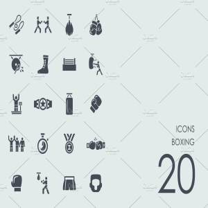 拳击健身主题图标 Boxing icons