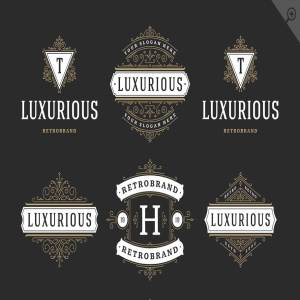 50款复古豪华奢侈品品牌标志模板 50 Luxurious logos & badges插图7
