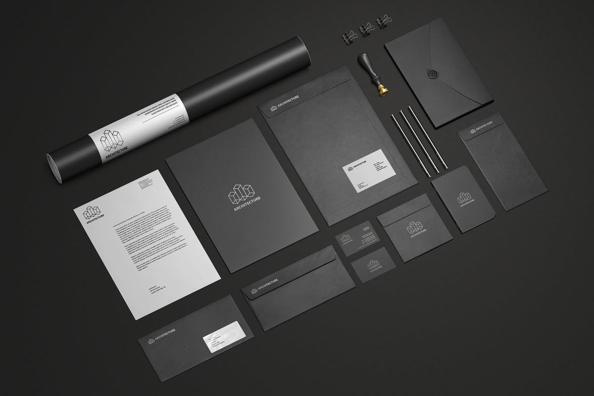 办公文具品牌展示样机模板v1 Branding / Stationery Mock-Up Vol.1