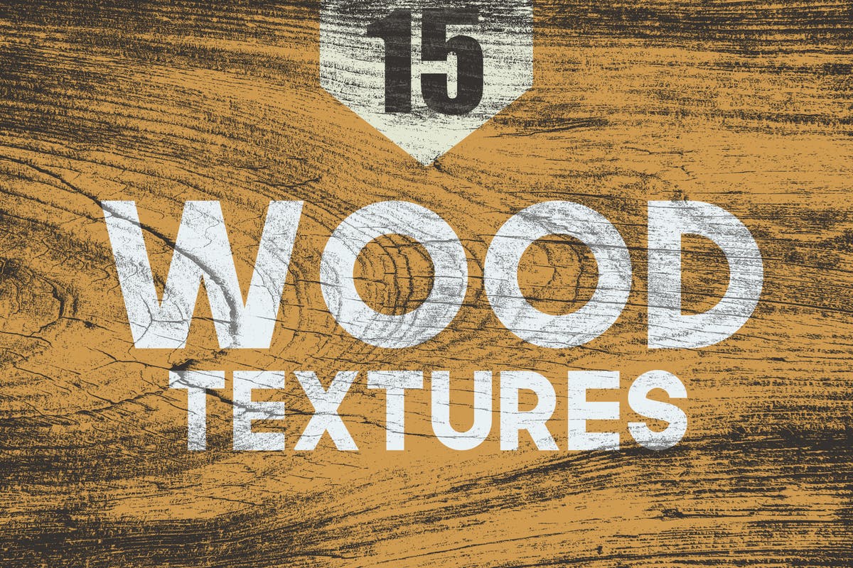 15组破裂木质纹理背景套装 15 Wood Textures
