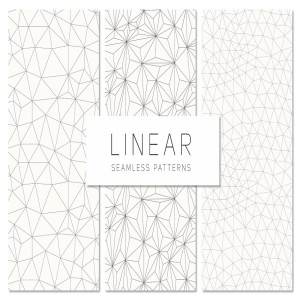 抽象线性无缝图案纹理 Linear Seamless Patterns Set