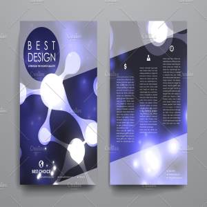 简约抽象图形背景小册子模板Set of Beautiful Brochures