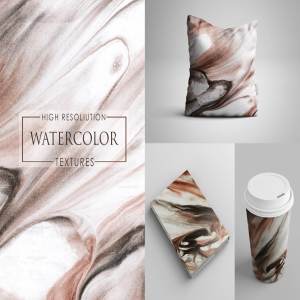 混合色彩水彩纸张纹理 Watercolour Paper Textures