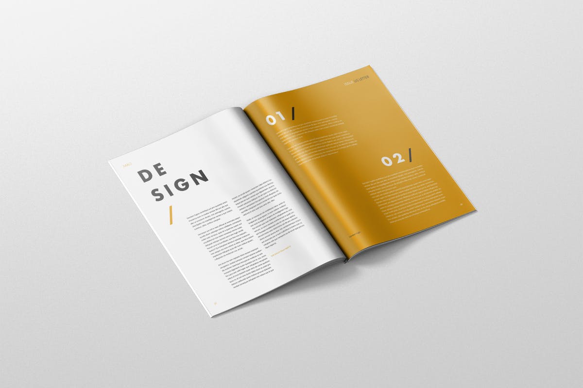 高级时尚杂志样机模板 Magazine Mockup – US Letter 8.5×11 inch