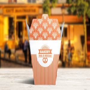 快餐小吃外带食物包装设计样机 Food Box mockups vol.1