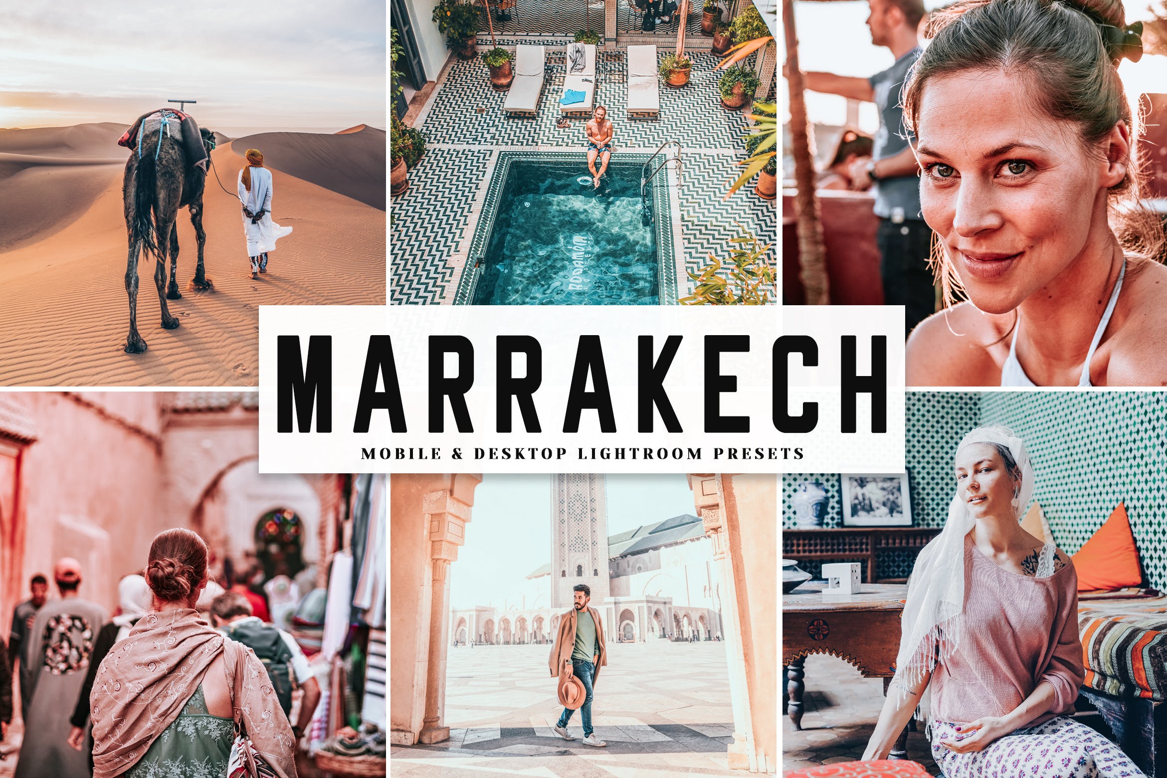 柔和暖色调日落照片后期处理LR调色预设下载 Marrakech Mobile & Desktop Lightroom Presets