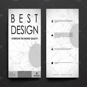 分子结构几何图形小册子画册模板 Brochures. Molecular structure style