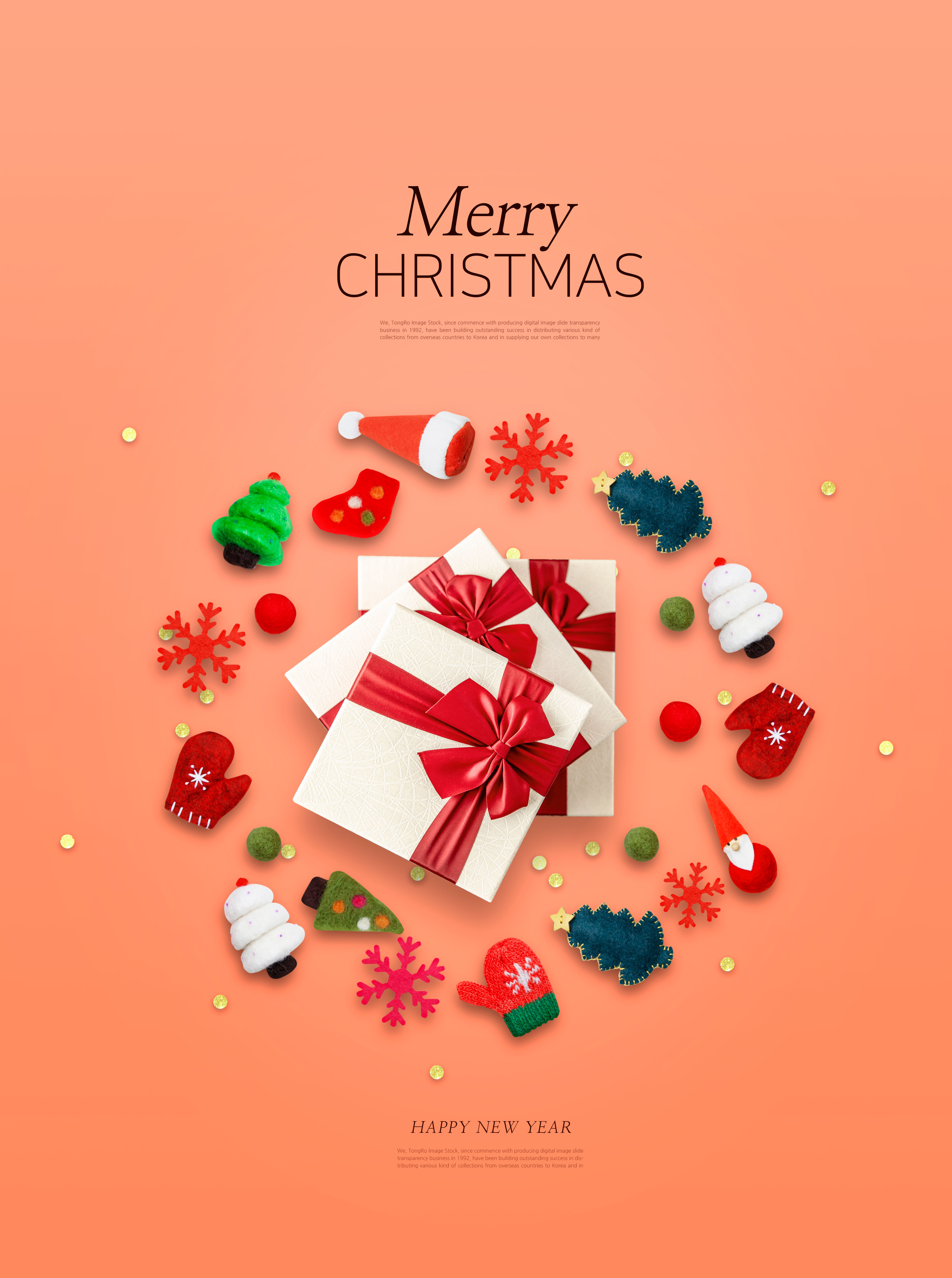 圣诞问候/圣诞礼品促销活动海报psd模板