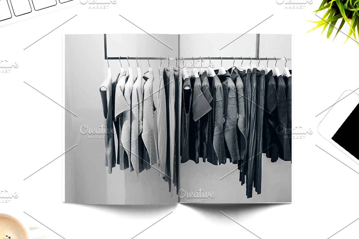 时尚摄影生活杂志设计模板