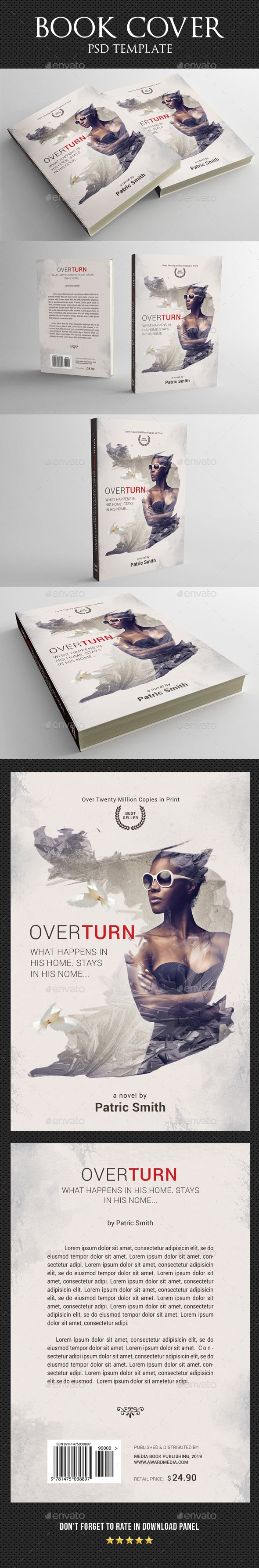 高端时尚书籍杂志画册封面设计模板