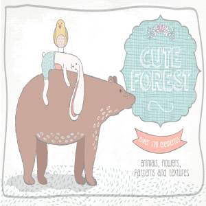 可爱森林剪切画、纹理&图案 Cute Forest Collection Pro