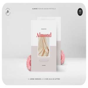 杏仁色时装设计图册模板