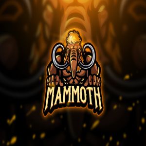 猛犸象电子竞技吉祥物Logo标志设计模板v2 Mammoth 2 – Mascot & Esport Logo