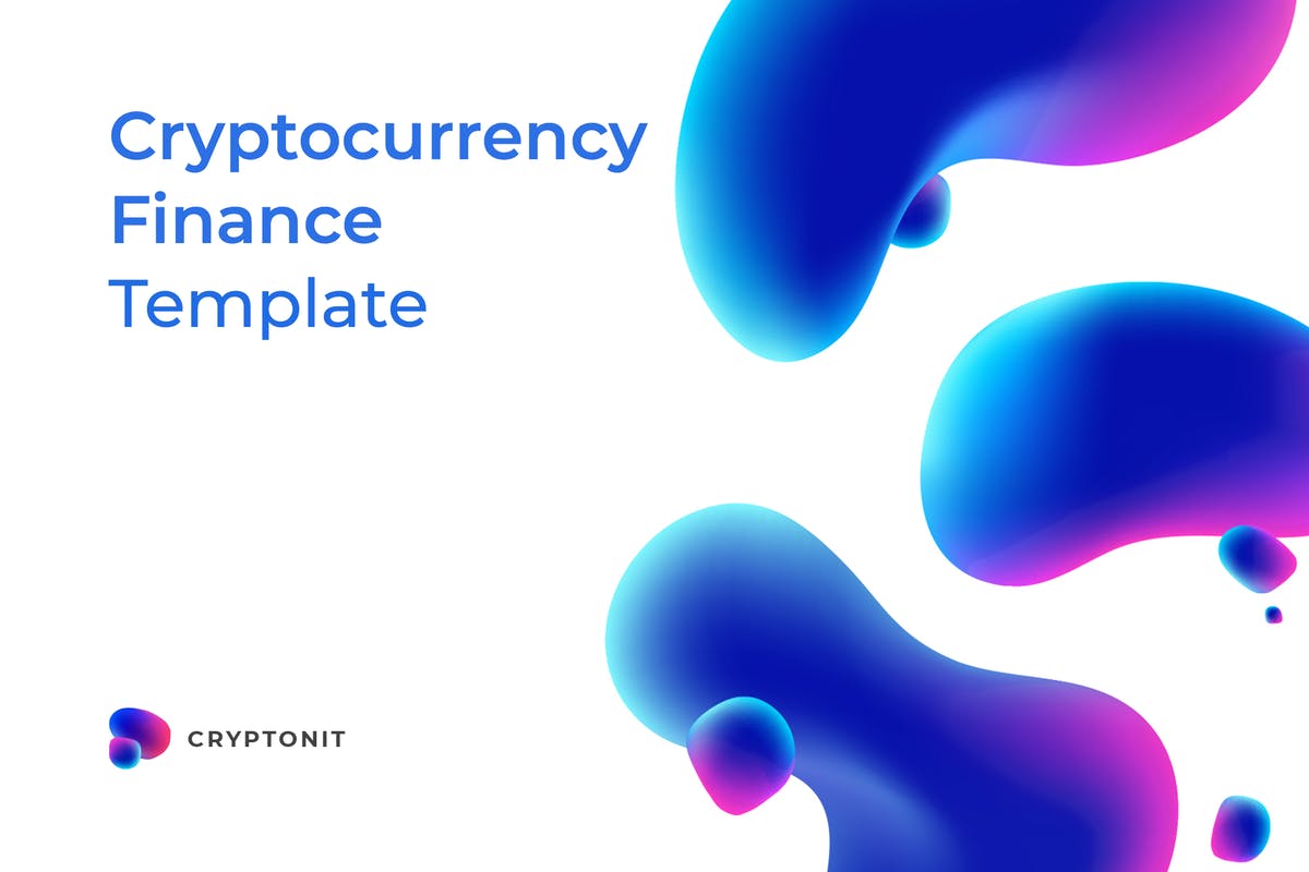 加密货币金融网站设计Sketch模板 Cryptonit – Finance Sketch Template