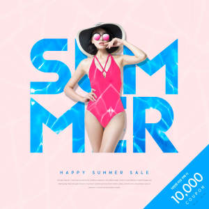 夏季应季产品销售电商促销海报Banner设计