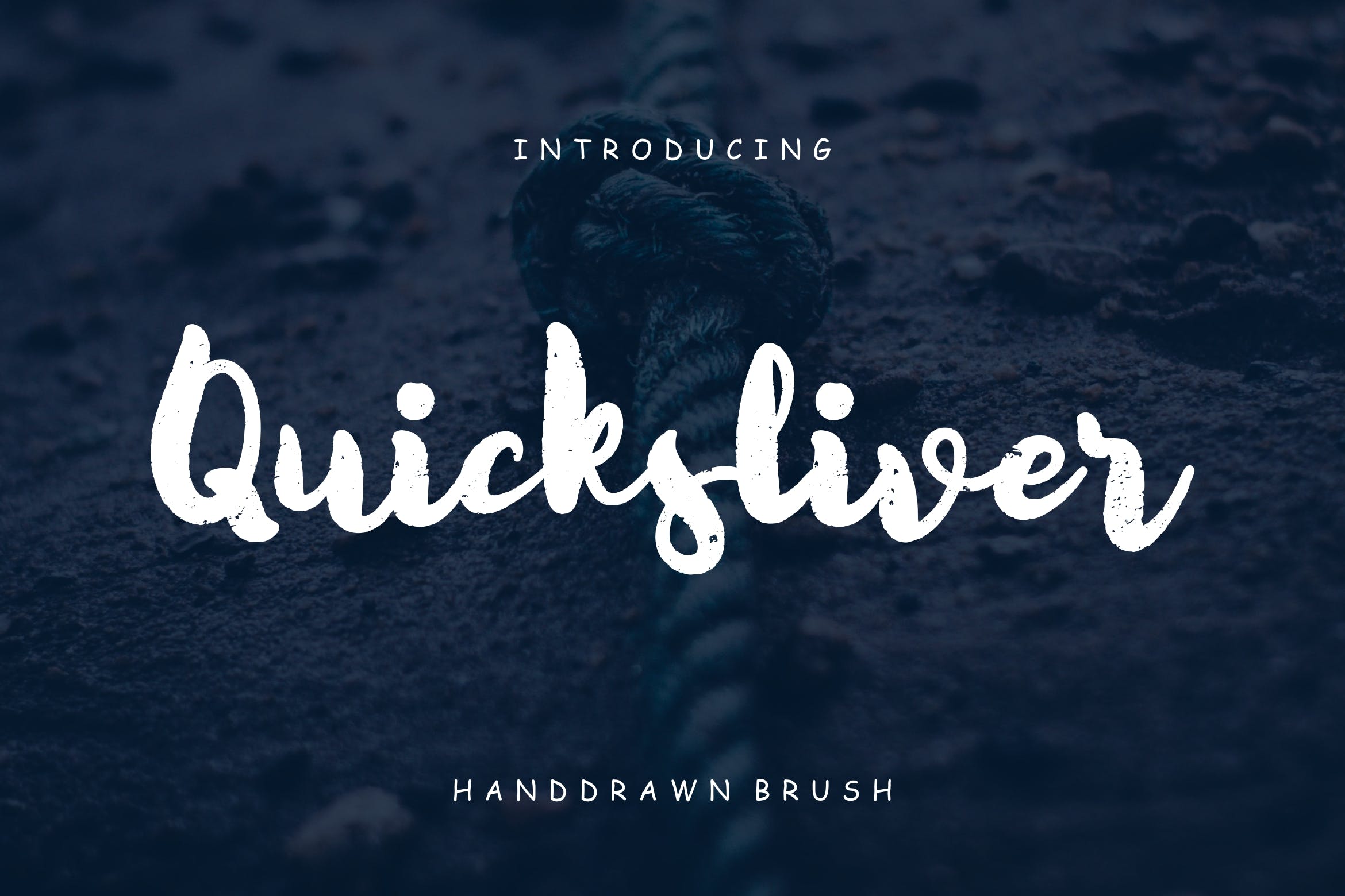 英文手绘粗体书法字体 Quicksliver Handdrawn Brush