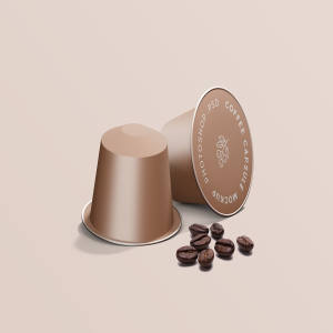 浓缩咖啡胶囊外观设计效果图样机 Espresso Coffee Capsule Mockup
