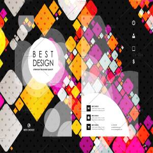 一套抽象图形小册子模板 Set of Abstract Brochures